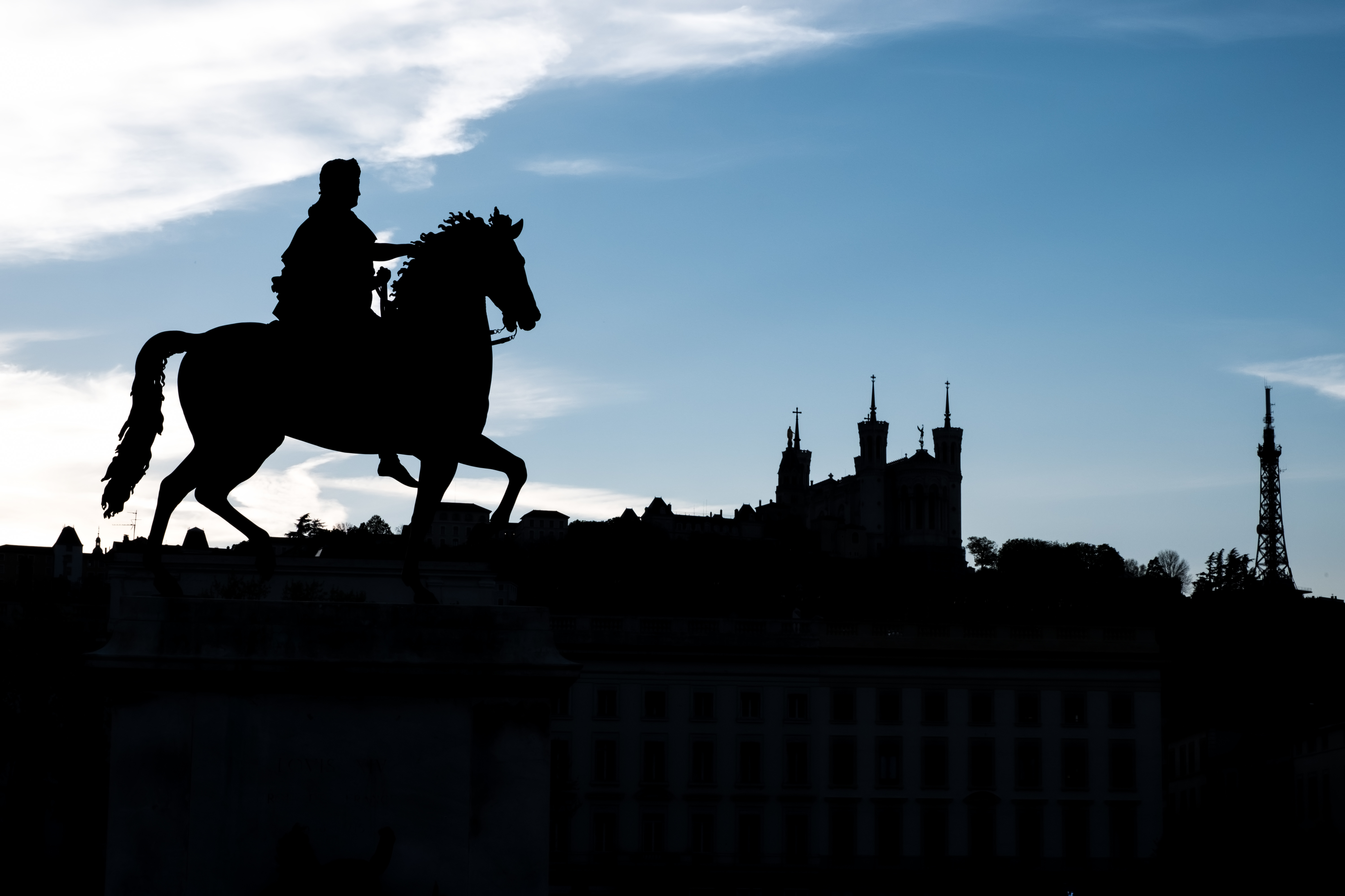 Lyon Bellecour statue